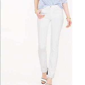 J. Crew Matchstick White Denim Jeans